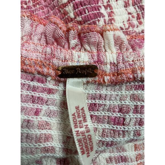 Free People Pink Pleated Midi Dress Sweetheart Neckline - Picture 4 of 5